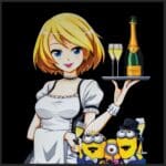 MISS KRUG BLACK EDT. 100x100cm