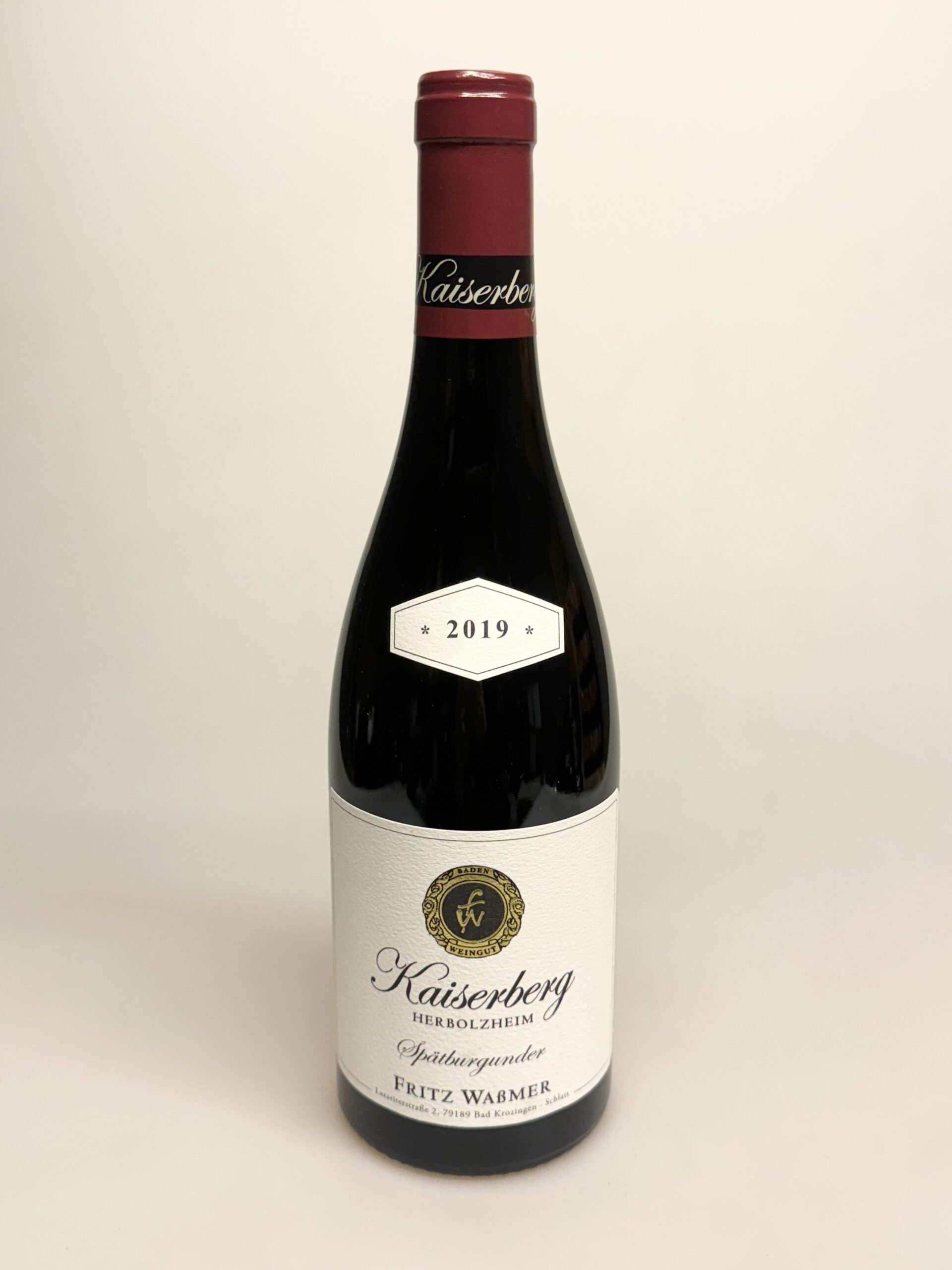 Weingut Fritz Wassmer Spätburgunder “Kaiserberg” Herbolzheim 2019